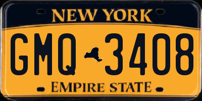 NY license plate GMQ3408
