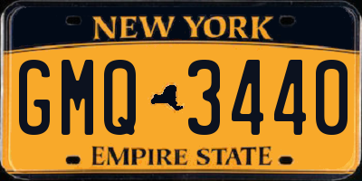 NY license plate GMQ3440
