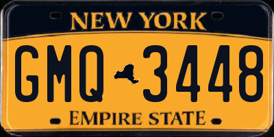 NY license plate GMQ3448