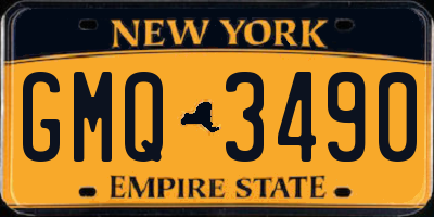 NY license plate GMQ3490