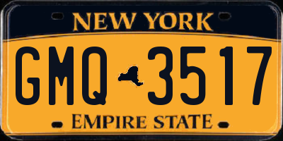 NY license plate GMQ3517