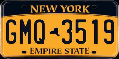 NY license plate GMQ3519