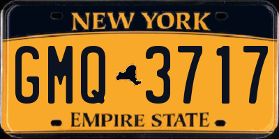 NY license plate GMQ3717