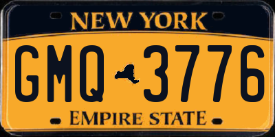 NY license plate GMQ3776