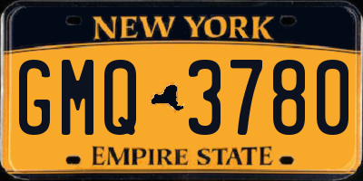 NY license plate GMQ3780