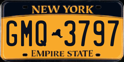 NY license plate GMQ3797