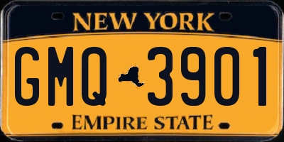 NY license plate GMQ3901