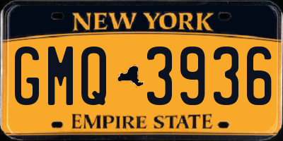 NY license plate GMQ3936