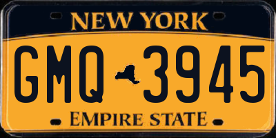 NY license plate GMQ3945