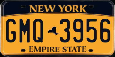 NY license plate GMQ3956