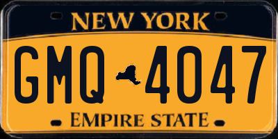 NY license plate GMQ4047