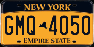 NY license plate GMQ4050