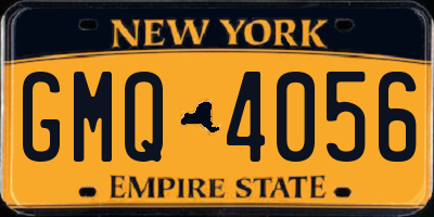 NY license plate GMQ4056