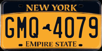 NY license plate GMQ4079