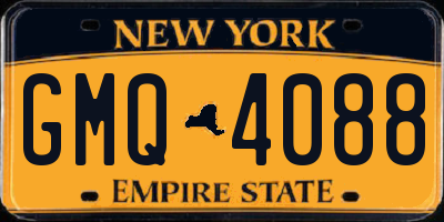 NY license plate GMQ4088