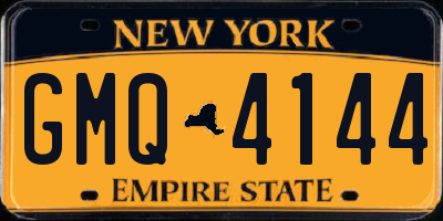 NY license plate GMQ4144