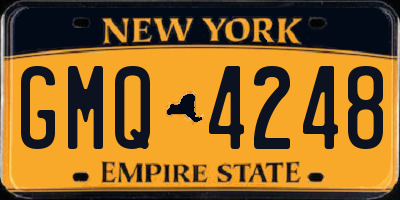 NY license plate GMQ4248
