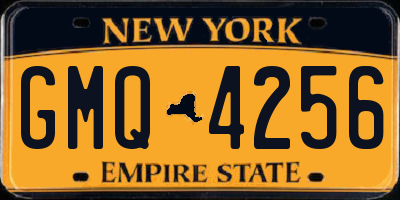 NY license plate GMQ4256