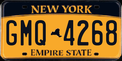 NY license plate GMQ4268