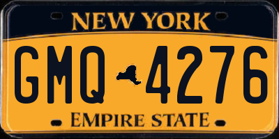 NY license plate GMQ4276