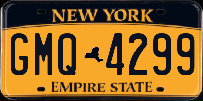 NY license plate GMQ4299