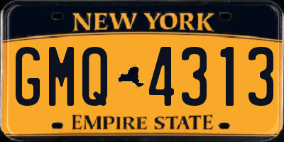 NY license plate GMQ4313