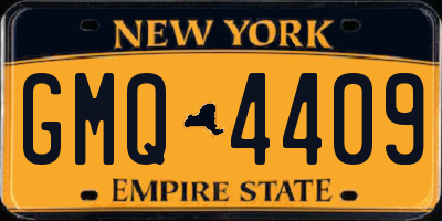 NY license plate GMQ4409