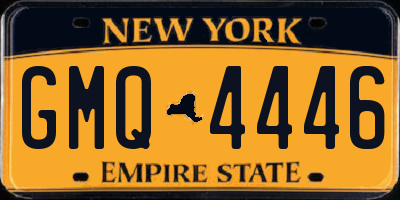 NY license plate GMQ4446