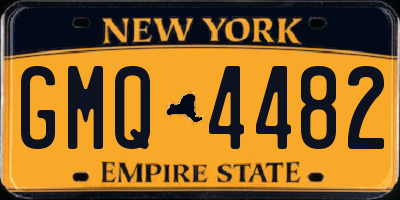 NY license plate GMQ4482