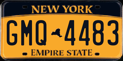 NY license plate GMQ4483