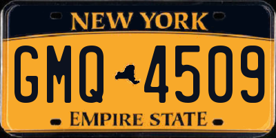 NY license plate GMQ4509
