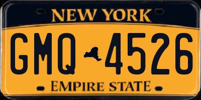 NY license plate GMQ4526