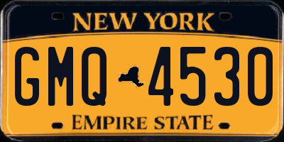 NY license plate GMQ4530
