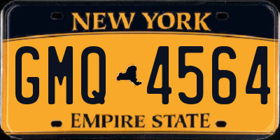 NY license plate GMQ4564