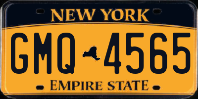 NY license plate GMQ4565
