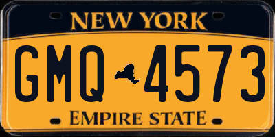 NY license plate GMQ4573