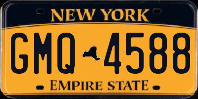 NY license plate GMQ4588