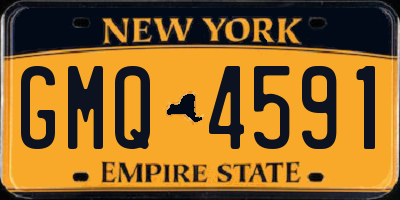 NY license plate GMQ4591