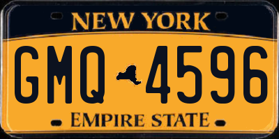 NY license plate GMQ4596