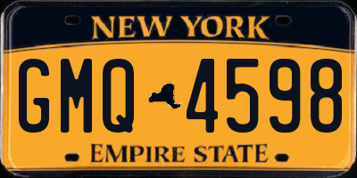 NY license plate GMQ4598