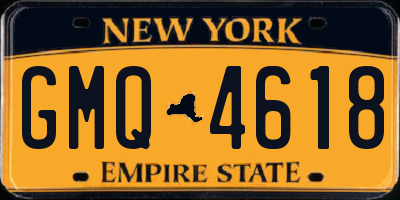 NY license plate GMQ4618