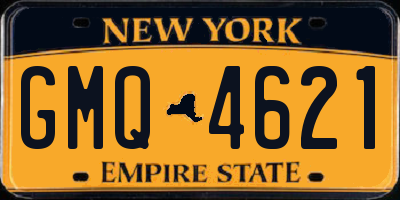NY license plate GMQ4621