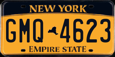 NY license plate GMQ4623