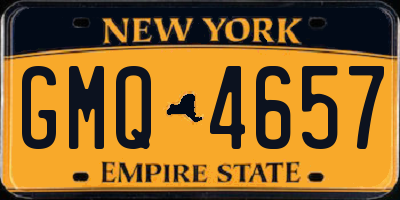 NY license plate GMQ4657