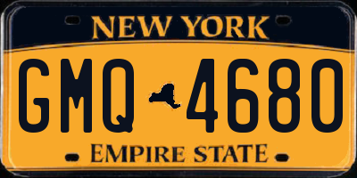 NY license plate GMQ4680