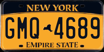 NY license plate GMQ4689