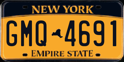 NY license plate GMQ4691