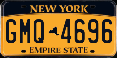 NY license plate GMQ4696