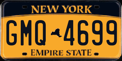 NY license plate GMQ4699
