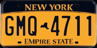 NY license plate GMQ4711